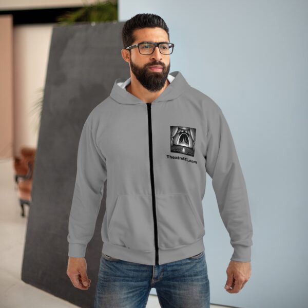 TheatreSTL.com Unisex Zip Hoodie (AOP)
