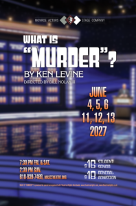 What Is “Murder”? official production artwork